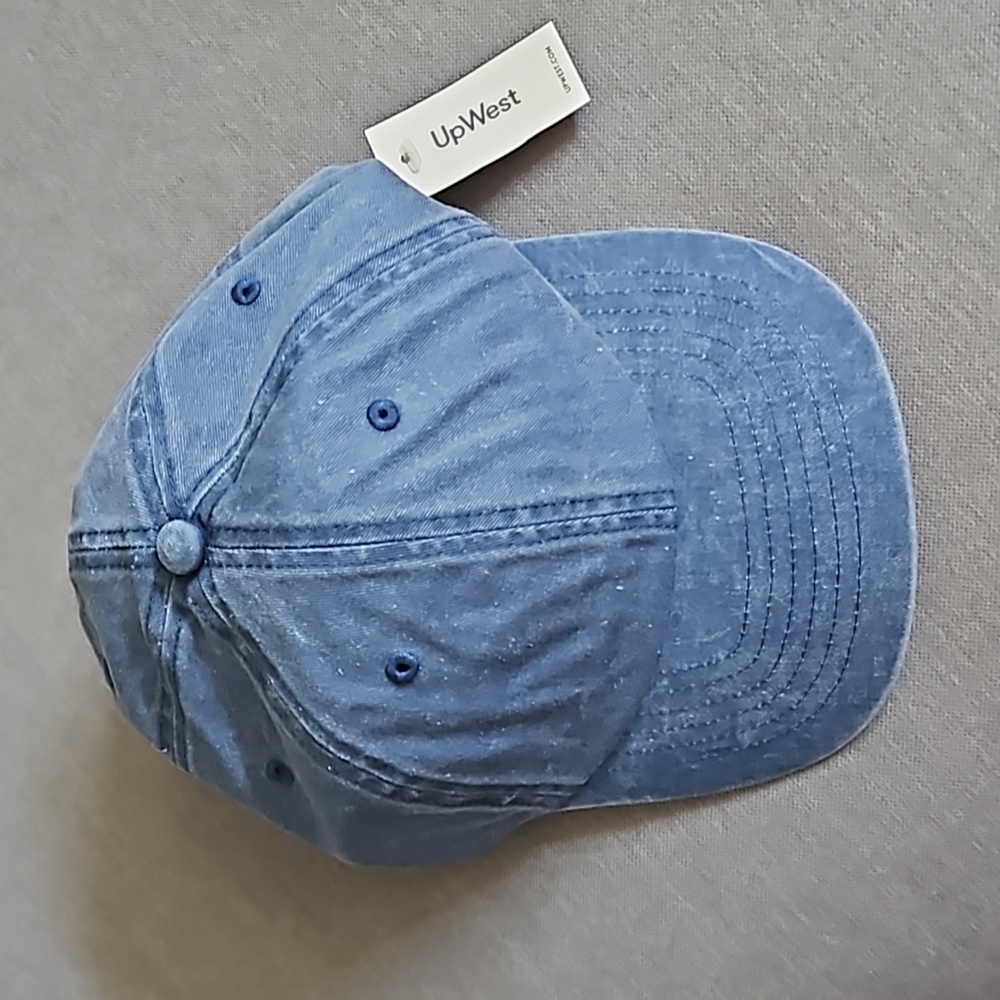Upwest Men's Denim Washed Cap Baseball Hat NWT